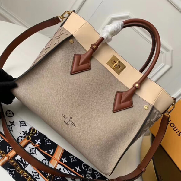 ルイヴィトン オンマイサイド MM コピー 人気★2WAY ショルダーバッグ トート レザーM53825